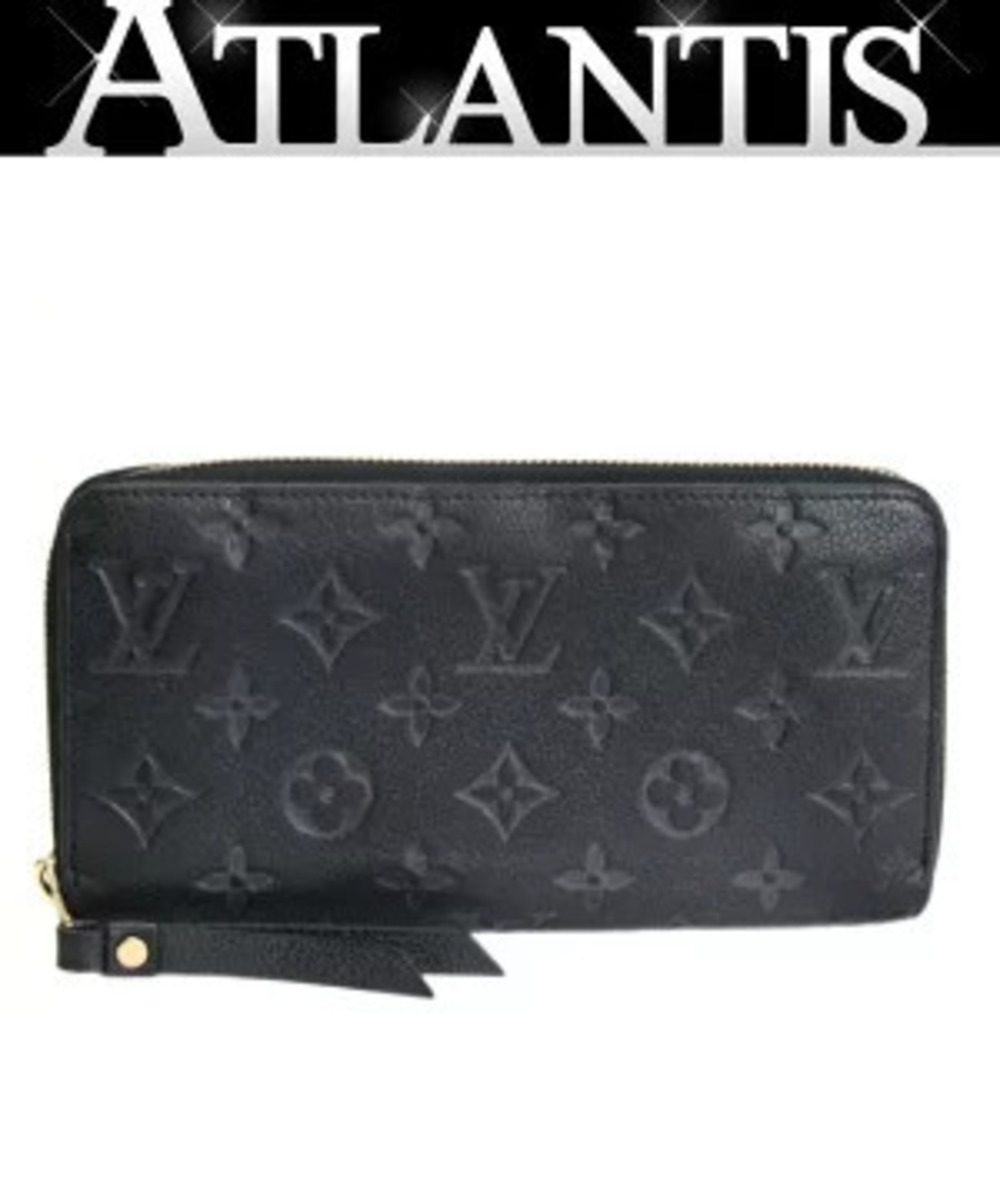Louis Vuitton Zippy Wallet Round Zipper Long Monogram Empreinte Black